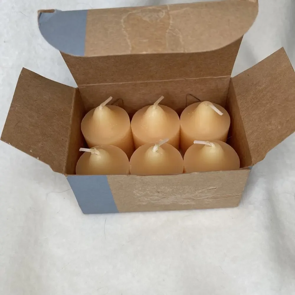 Vintage PARTYLITE Citrus Peel & Sage V06419 Votive Candles Box of 6
